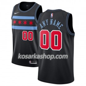Dres Chicago Bulls Prilagođeni Nike 2018-19 City Edition Crna Swingman
